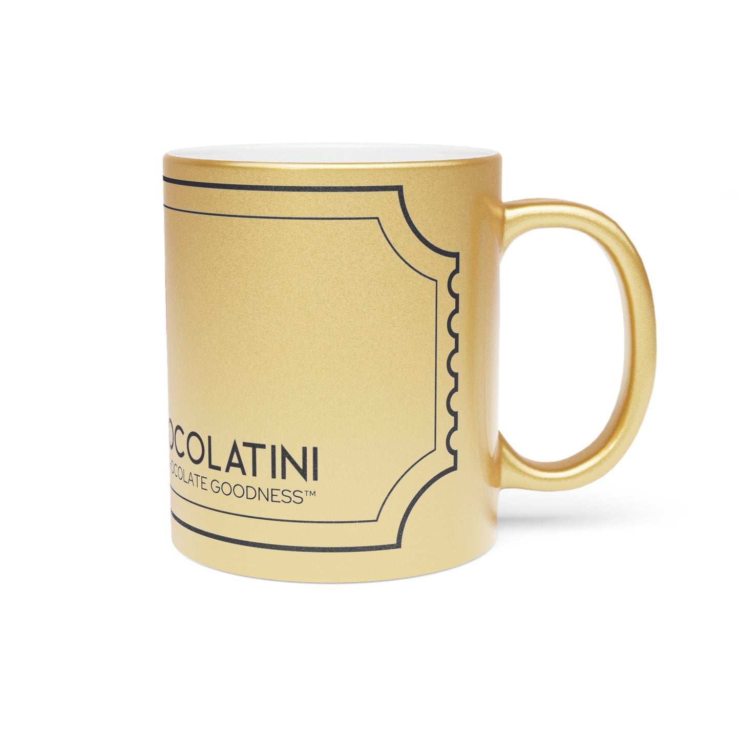 Golden Ticket Mug - BAREFOOT CHOCOLATINI Signature Logo, Hawaiiʻs Golden Ticket to Pure Chocolate Goodness™